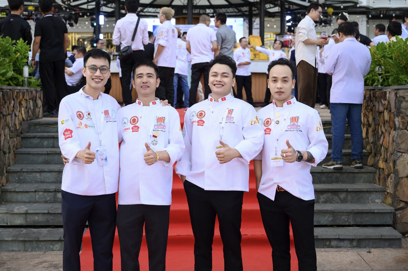 Bốn đầu bếp trên thảm đỏ